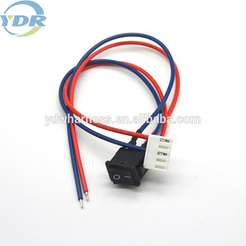 3.96mm beralih power supply kabel wire harness on off