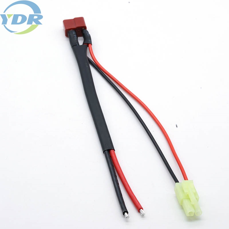 Terminal T dengan kabel penghubung baterai kawat silikon UL3135 16AWG