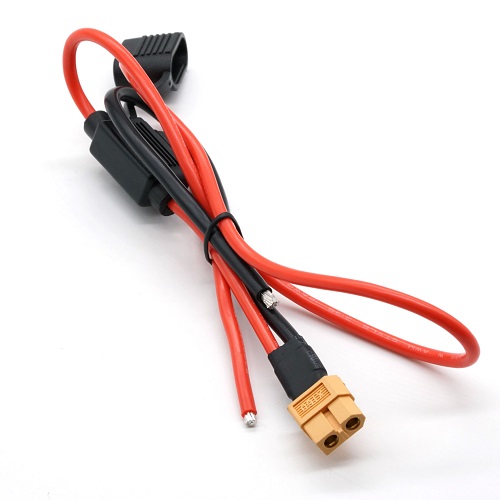 XT60 Plug Cable Harness Silicone Wire Dengan Fuse Holder Untuk Baterai RC Lipo Dapat Disesuaikan